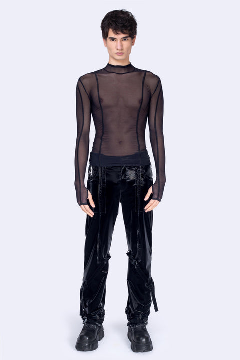 After Dark Male Paneled Top