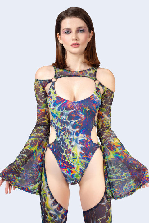 Future Millennium Flared Chaps Catsuit