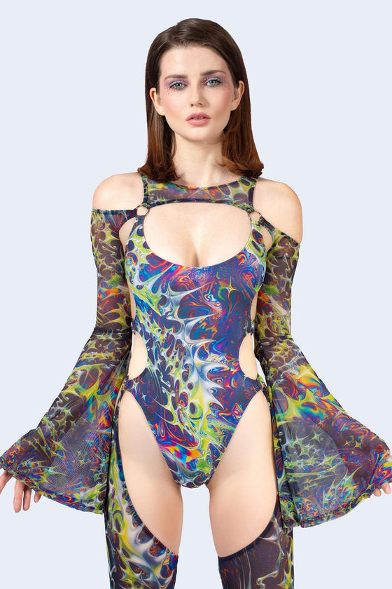 Future Millennium Flared Chaps Catsuit