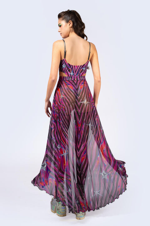 Powerhouse Open Front Skirt Set