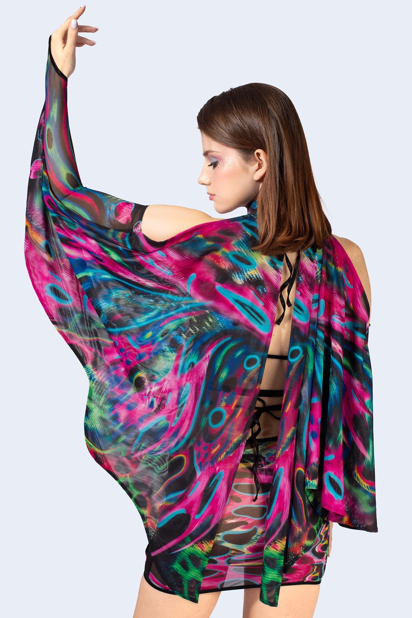 BADINKA Tearing Me Apart Winged Set Mesh, spandex