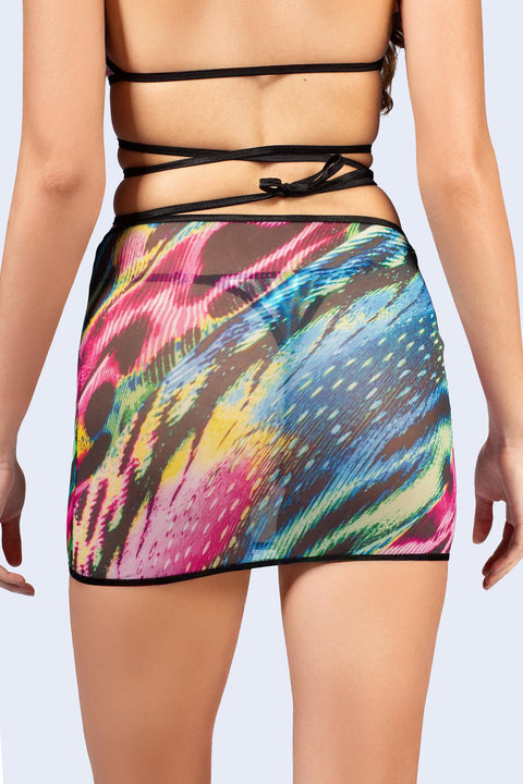 Beast Mode Mesh Cutout Skirt