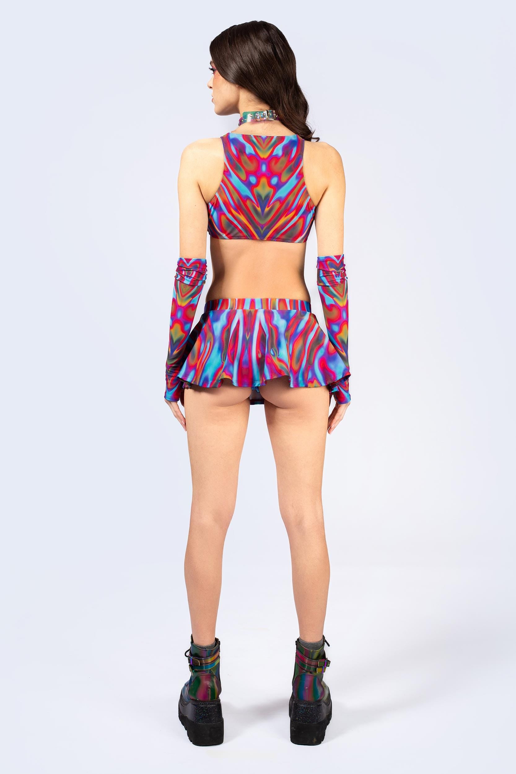 BADINKA Women Storm Wave Double Keyhole Top