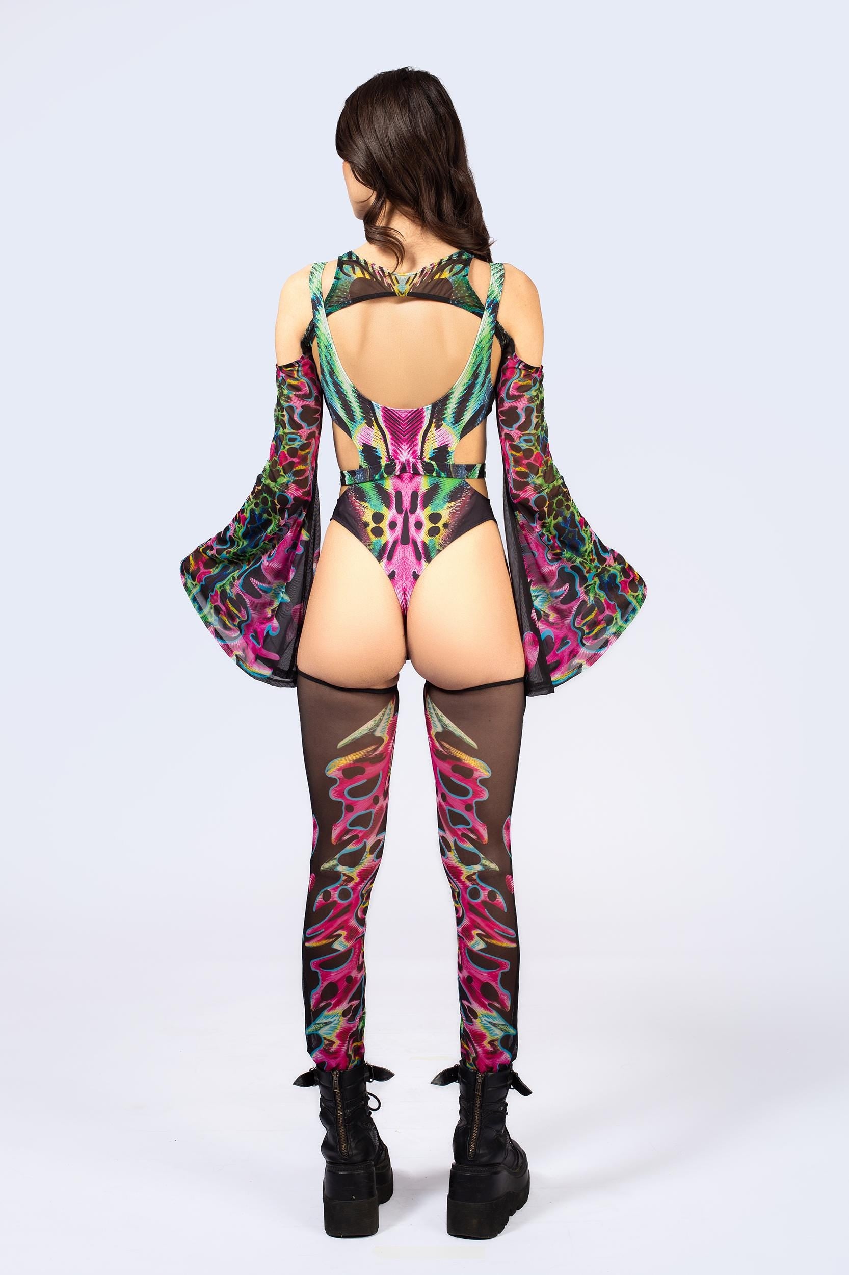 BADINKA Women Tearing Me Apart Buckle Cutout Bodysuit