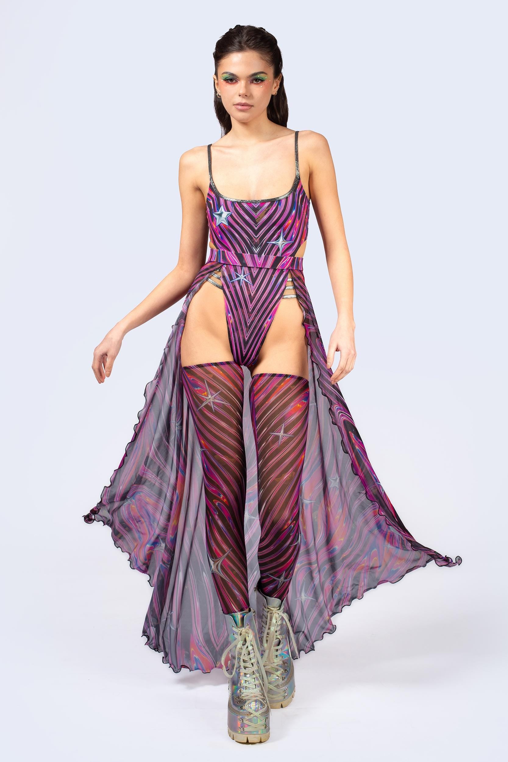 BADINKA Powerhouse Open Front Skirt Set