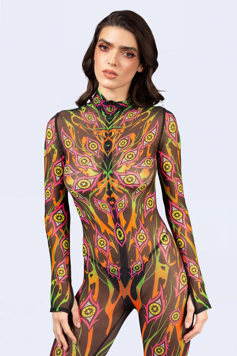 Burning On Mesh Costume