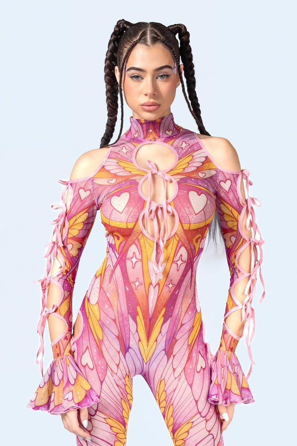 Flirt Alert Ribbon Jumpsuit