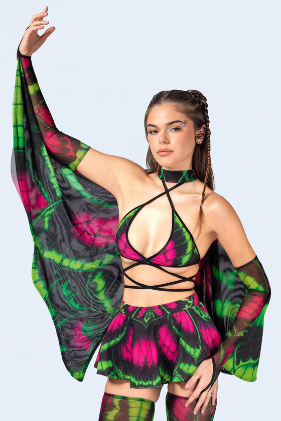 Glow Up Wrapped Triangle Top