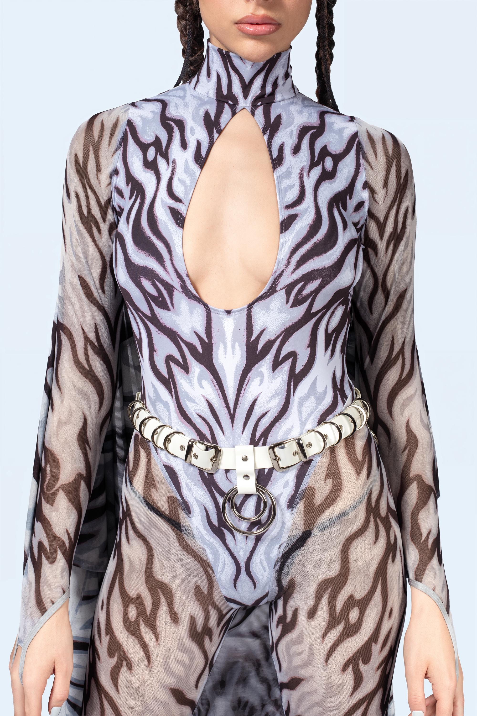 BADINKA Women Loose Ends Keyhole Winged Catsuit