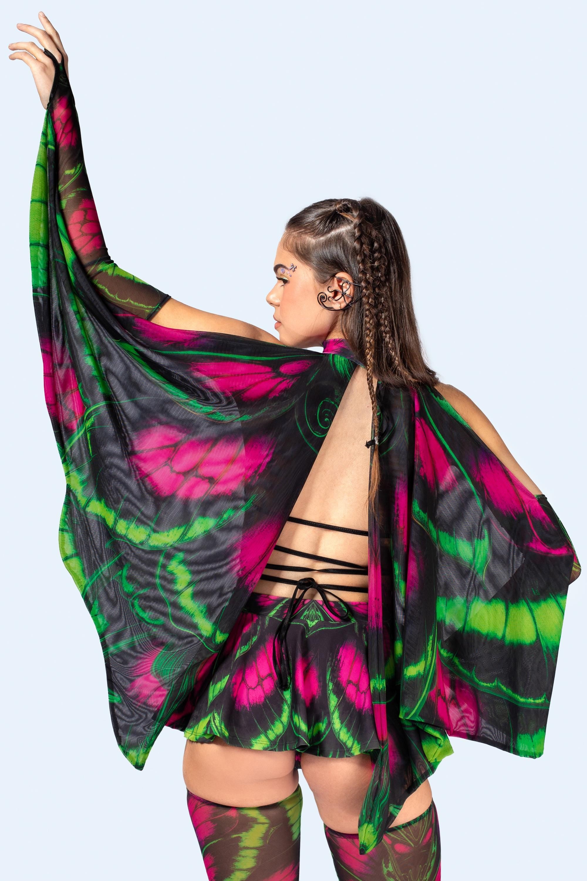 BADINKA Glow Up Wrapped Triangle Top Multicolor