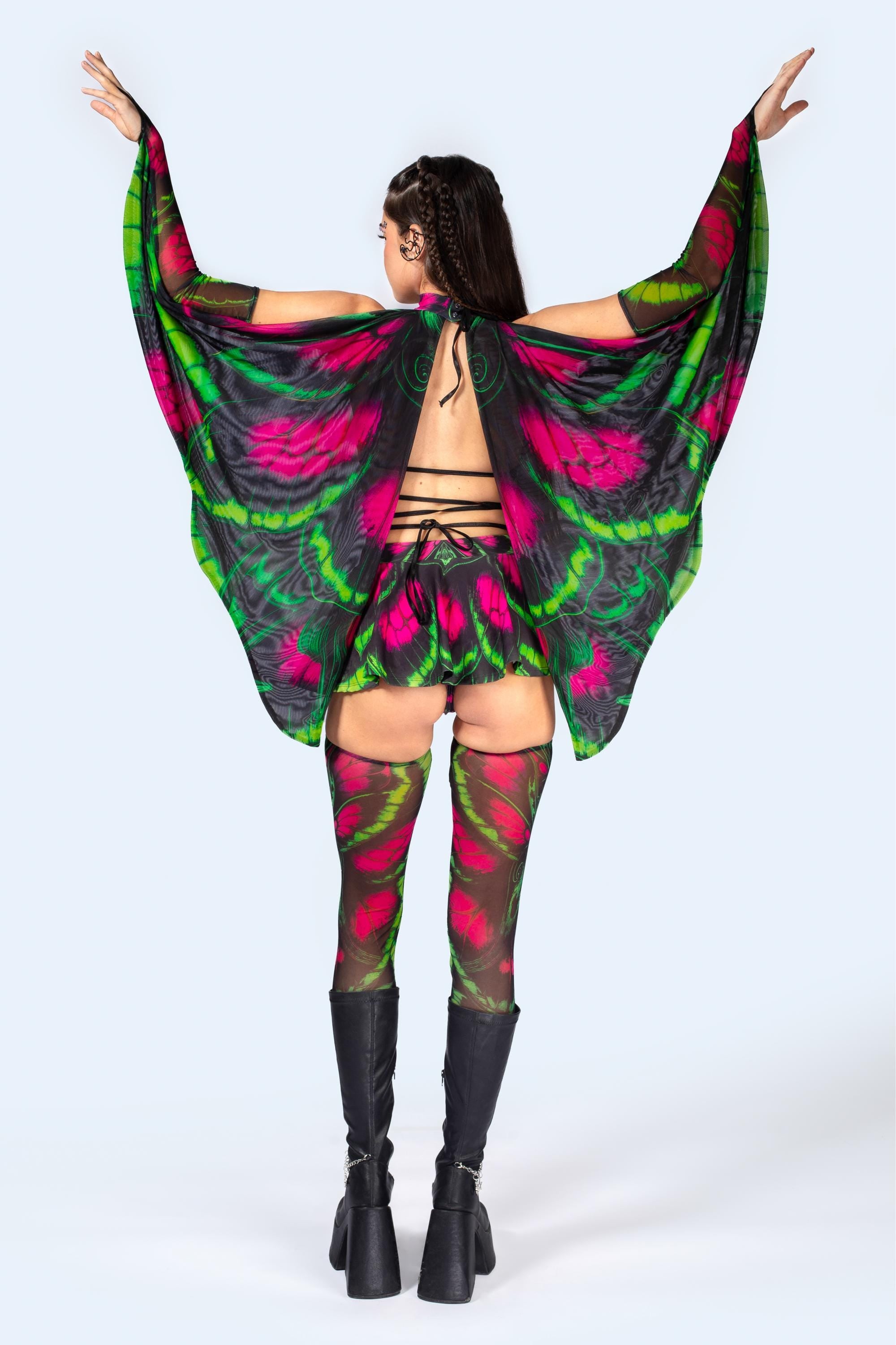 BADINKA Glow Up Wrapped Triangle Top Neon, spandex