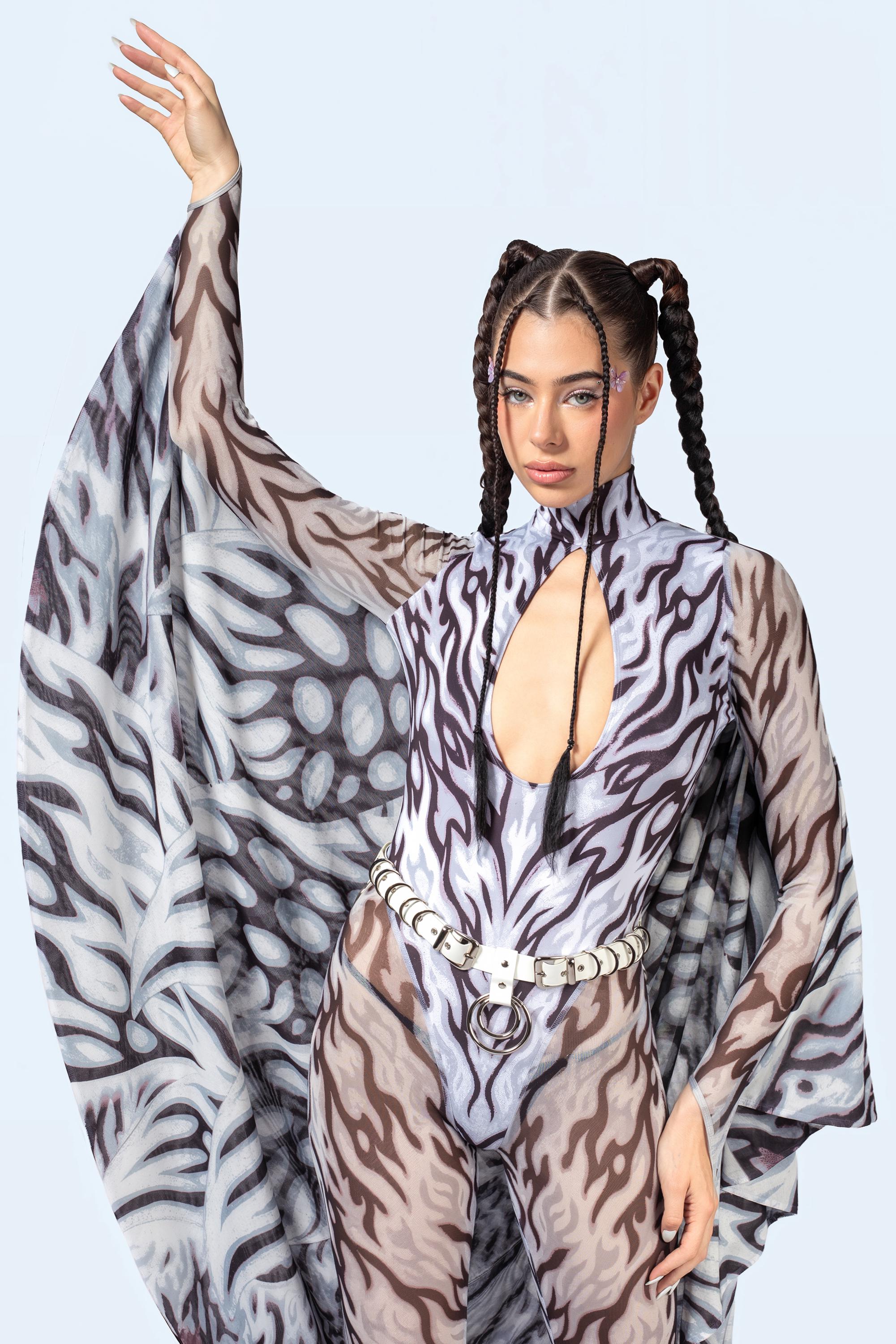 BADINKA Loose Ends Keyhole Winged Catsuit