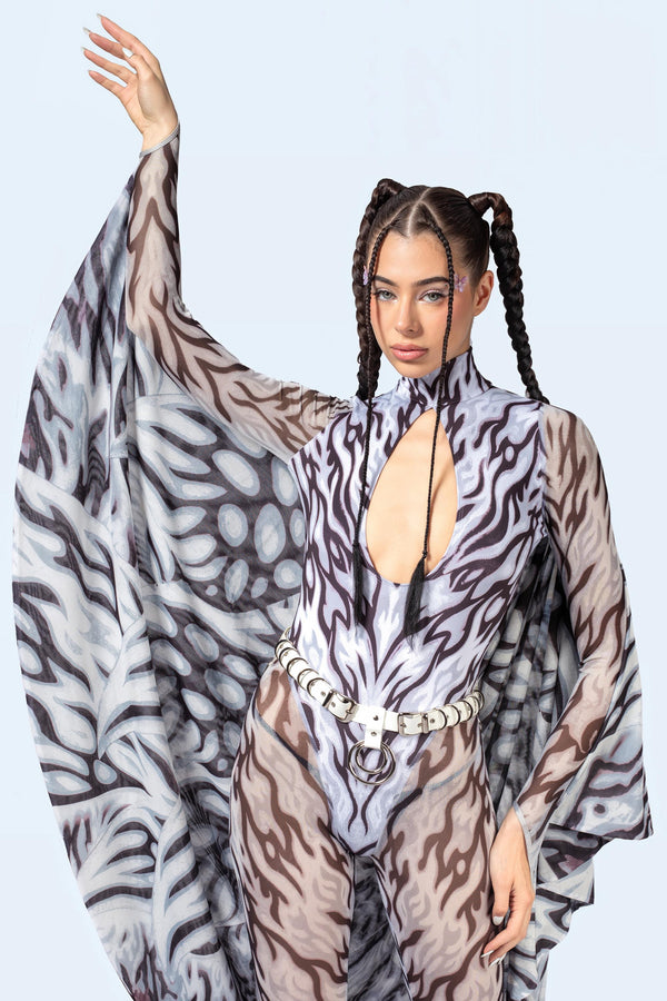 Loose Ends Keyhole Winged Catsuit