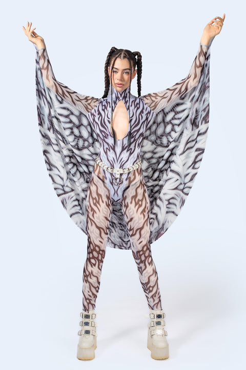 Loose Ends Keyhole Winged Catsuit