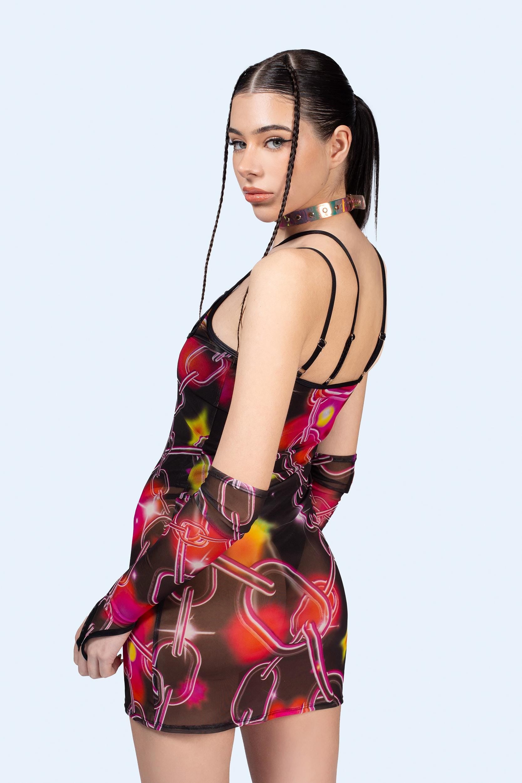 Cherry Bomb Vinyl Bodysuit Set - BADINKA