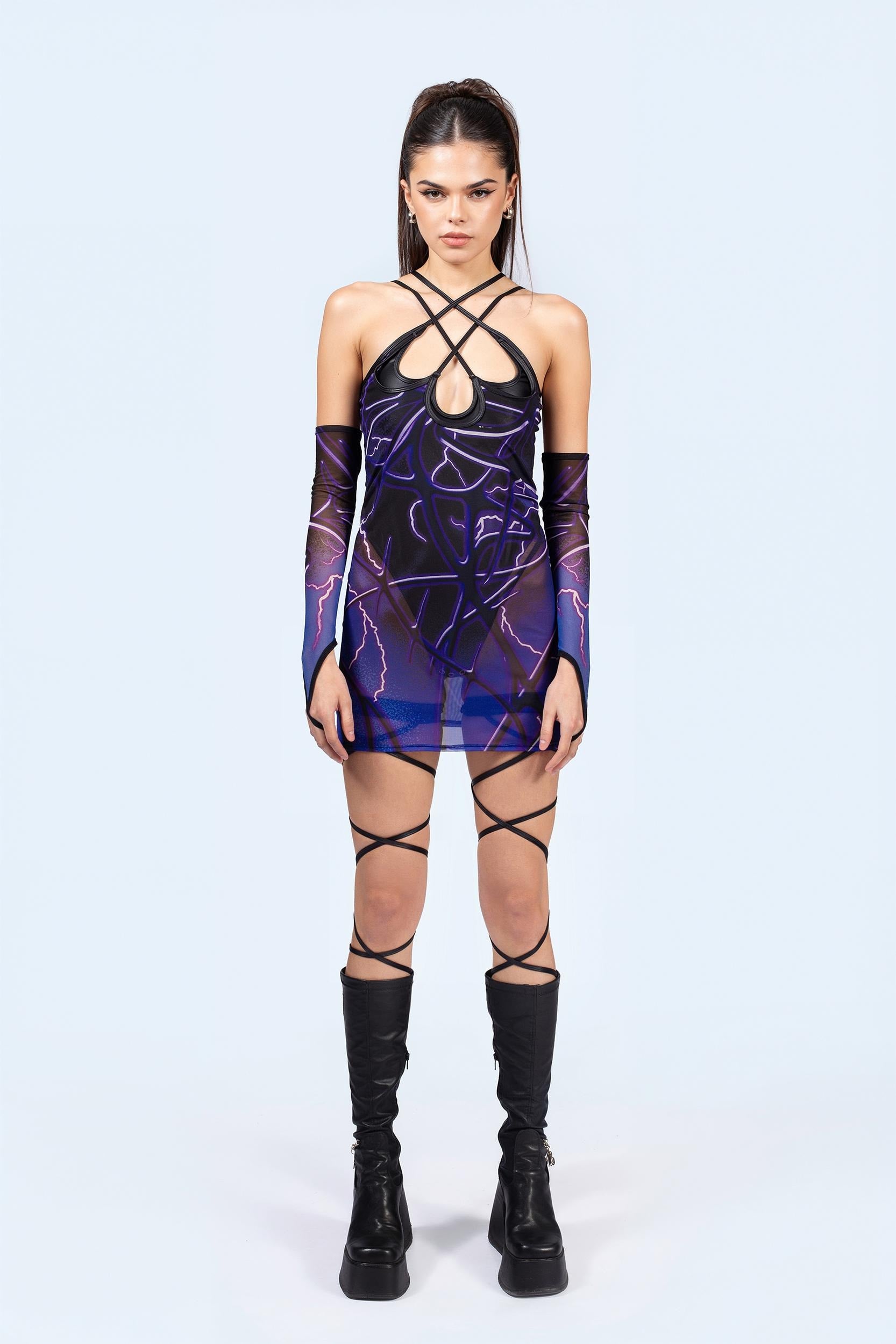 BADINKA Exceeding The Limit Criss Cross Dress Rave