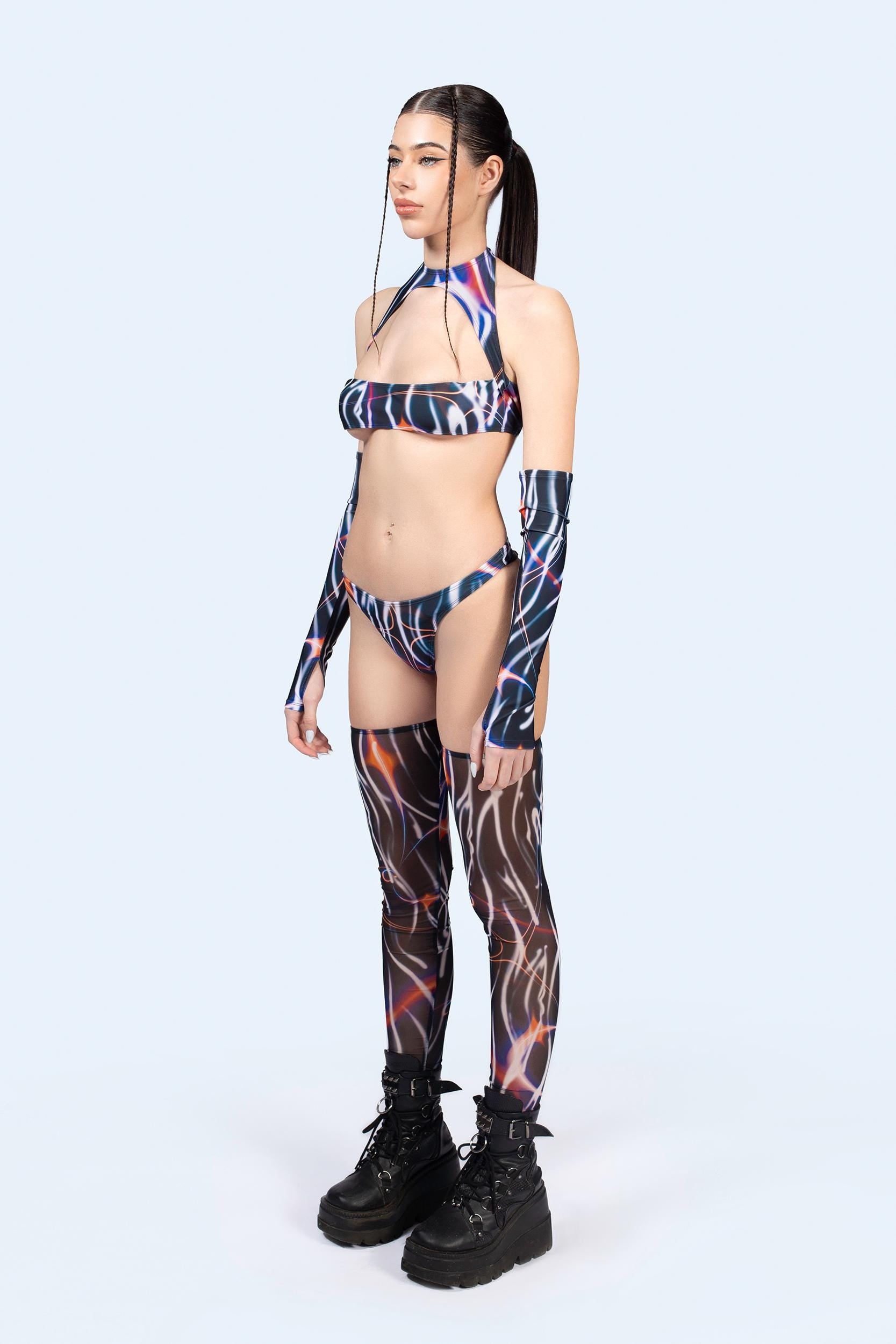 BADINKA Intercelestial Cutout Top Spandex