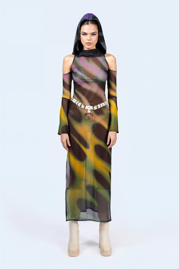 Nothing To Lose Hooded Long Sleeve Dress