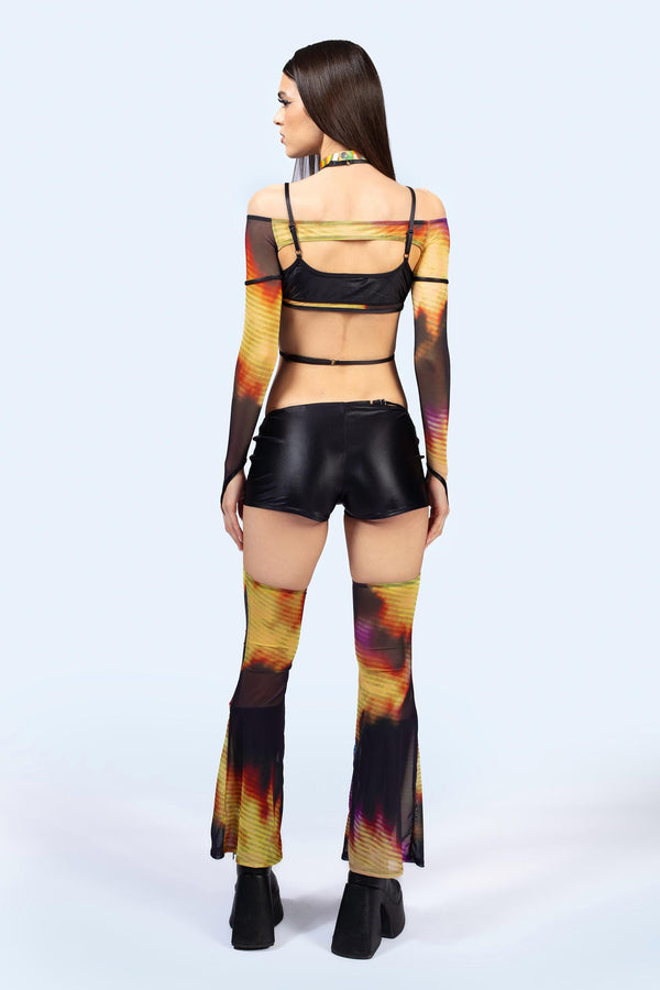 Display Top And Shorts With Chaps Set