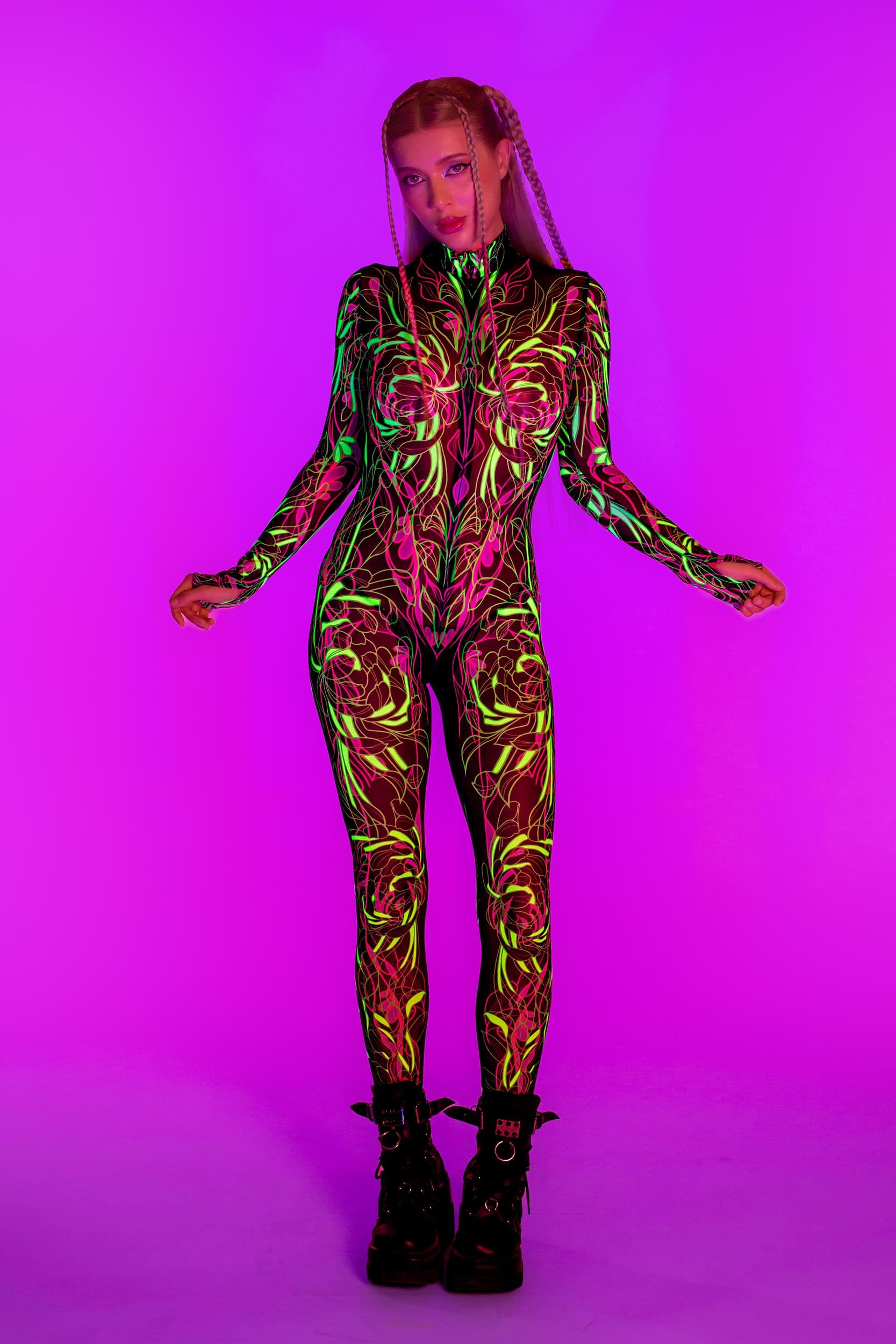 BADINKA Body Ink Mesh Costume Mesh, neon