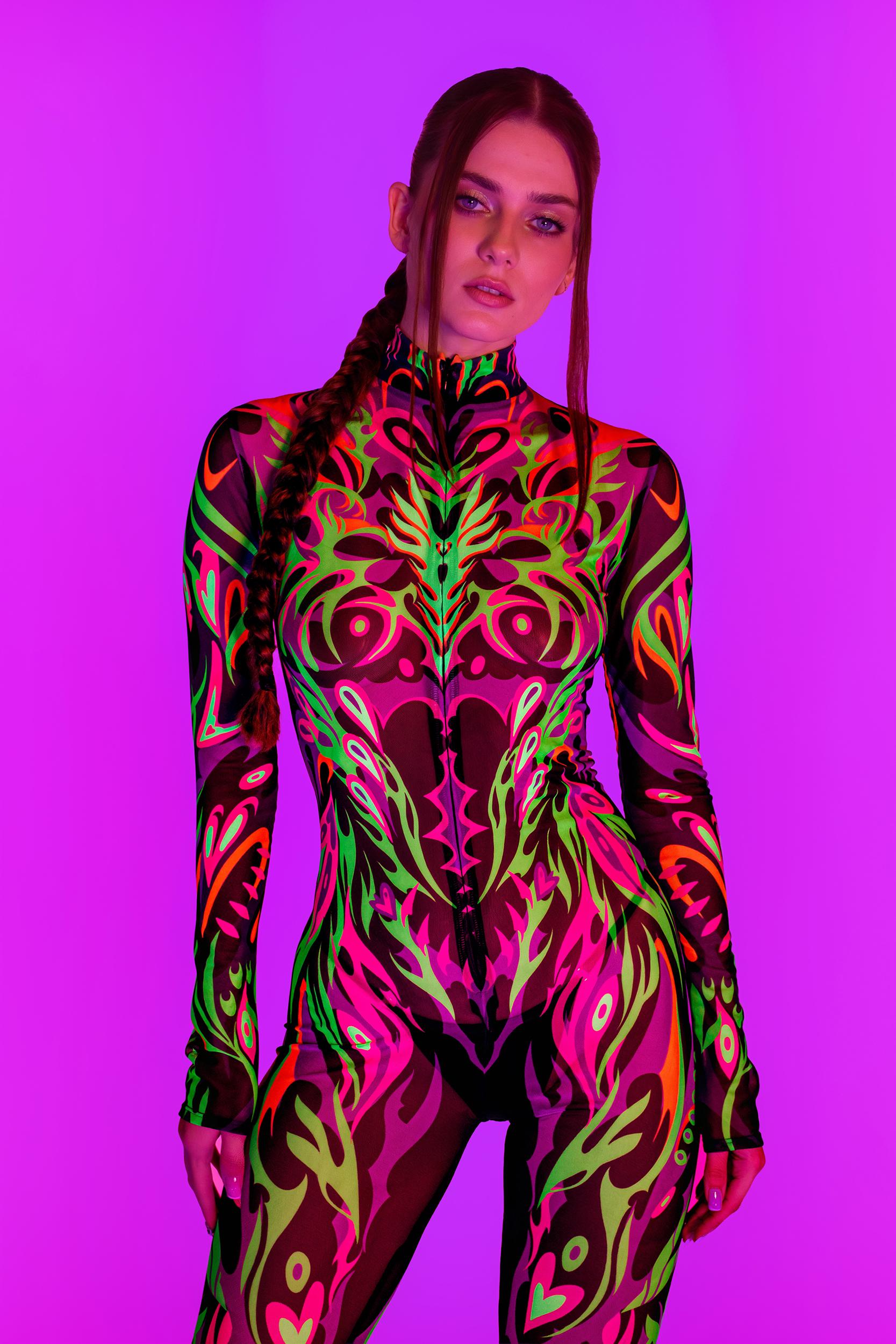 BADINKA Torn Twist Mesh Costume