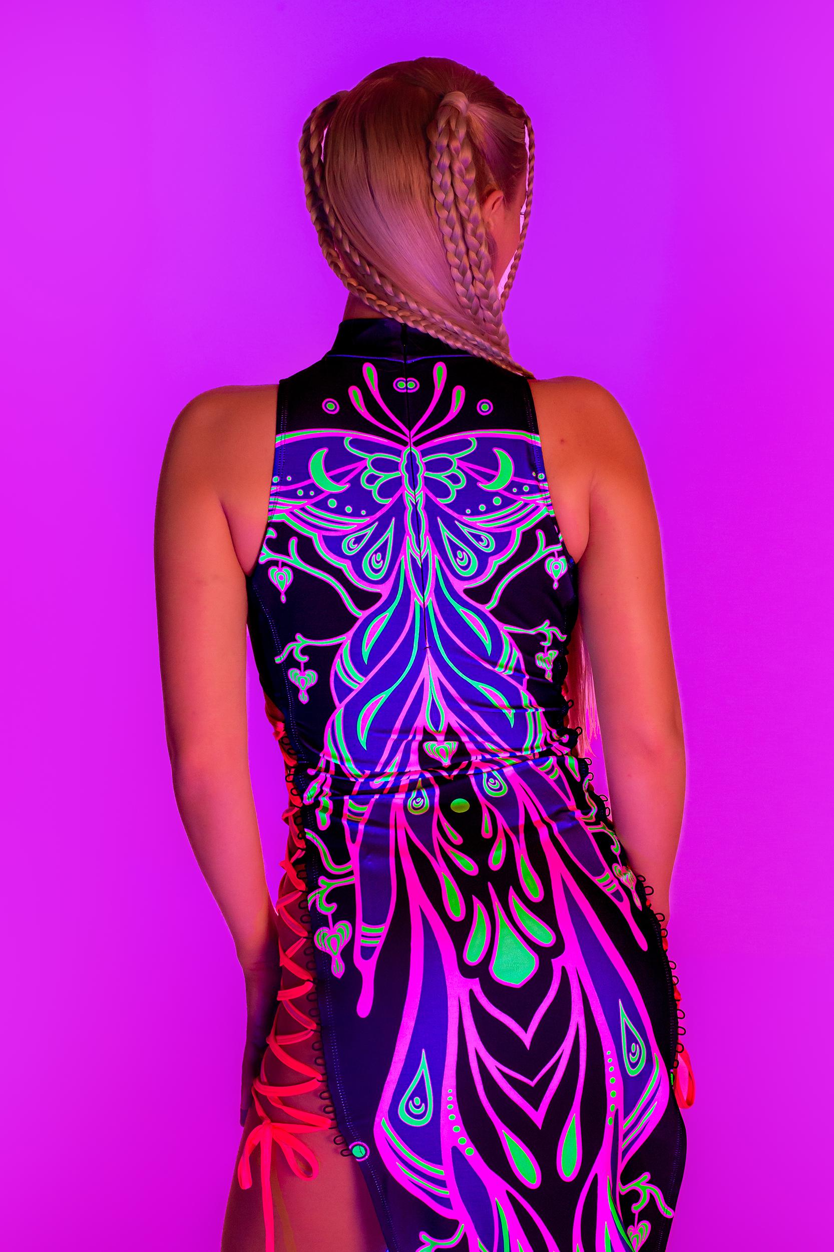 BADINKA Love Zodiac Criss-Cross Slit Dress Rave