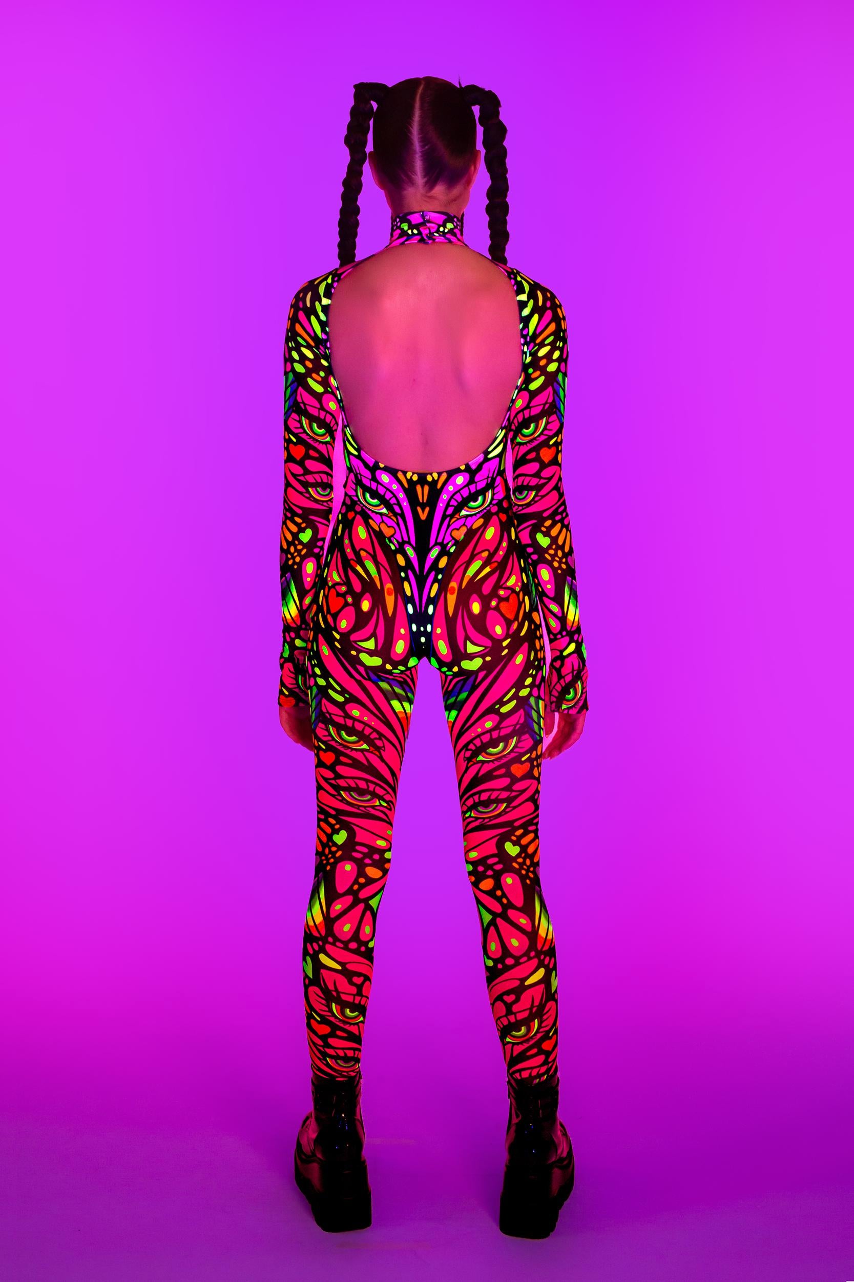 BADINKA Women Blink Twice Bareback Keyhole Catsuit