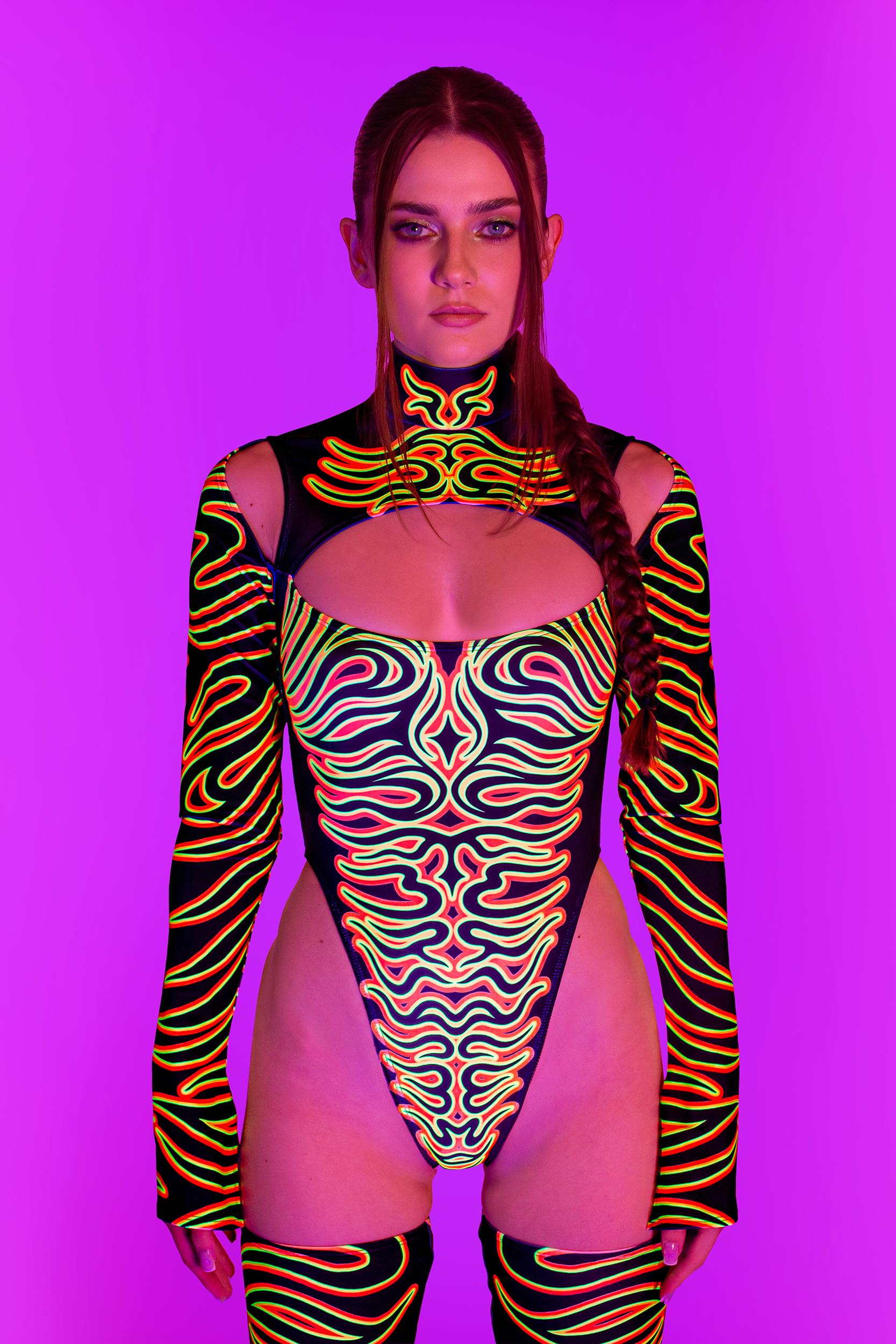 BADINKA Eye Of The Tiger Keyhole Bodysuit