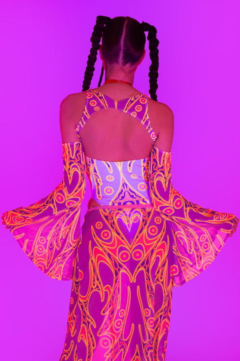 Temporary Escape Keyhole Halter Bodysuit