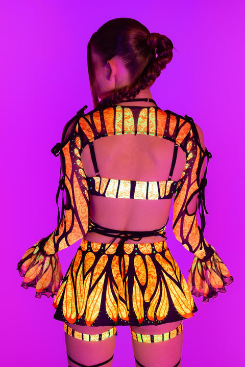 Brilliant Orange Butterfly Top