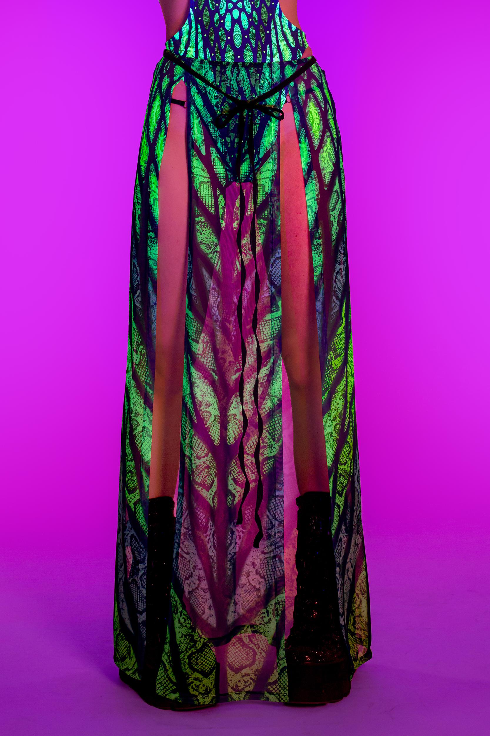 BADINKA Under My Skin Green Set Halter-neck, lace-up