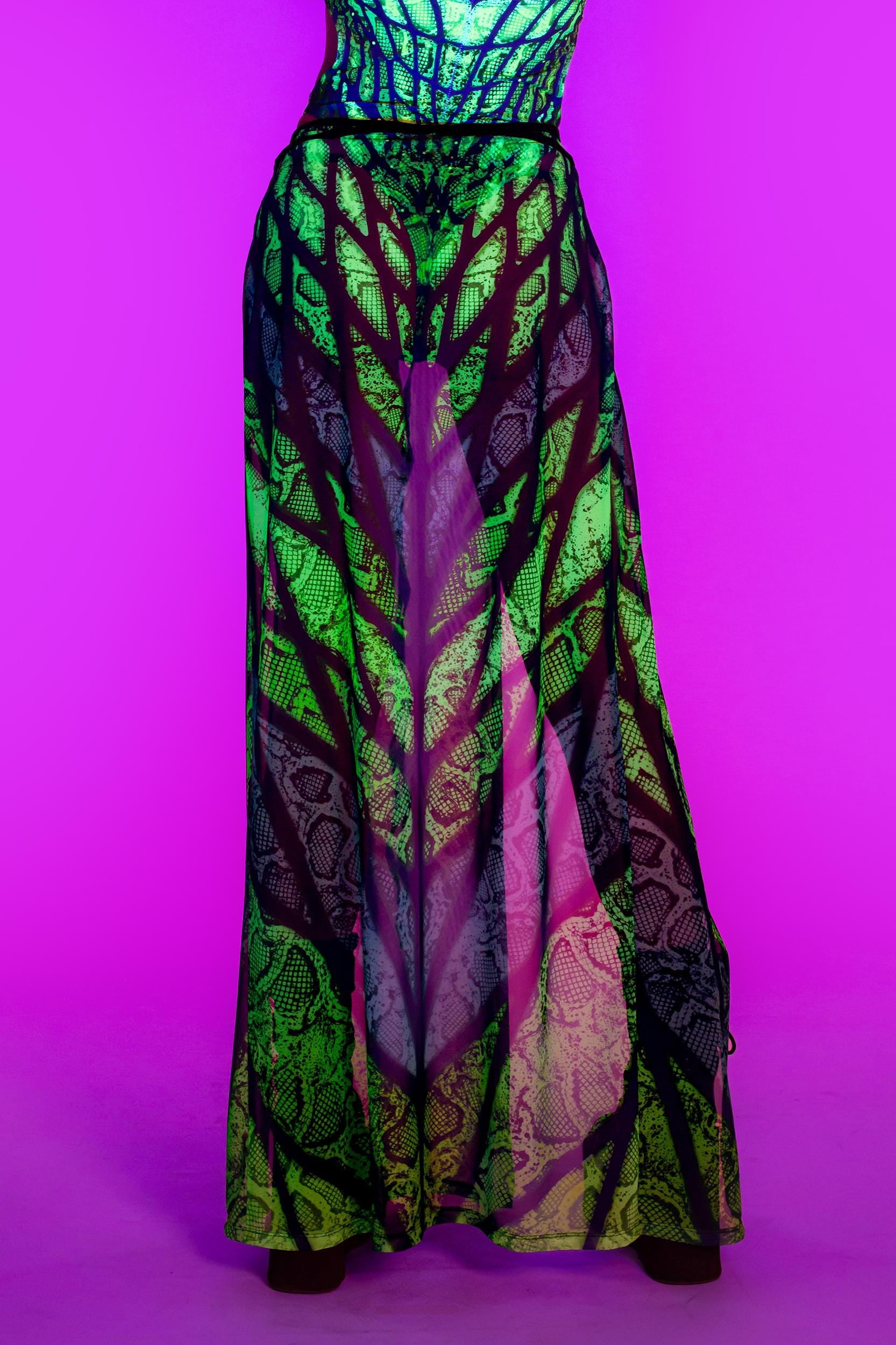 BADINKA Under My Skin Green Set Neon-uv, psychedelic