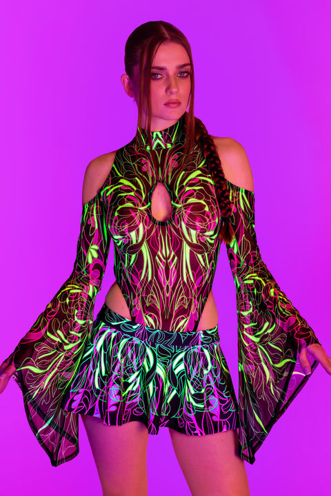 Body Ink Flared Sleeve Bodysuit