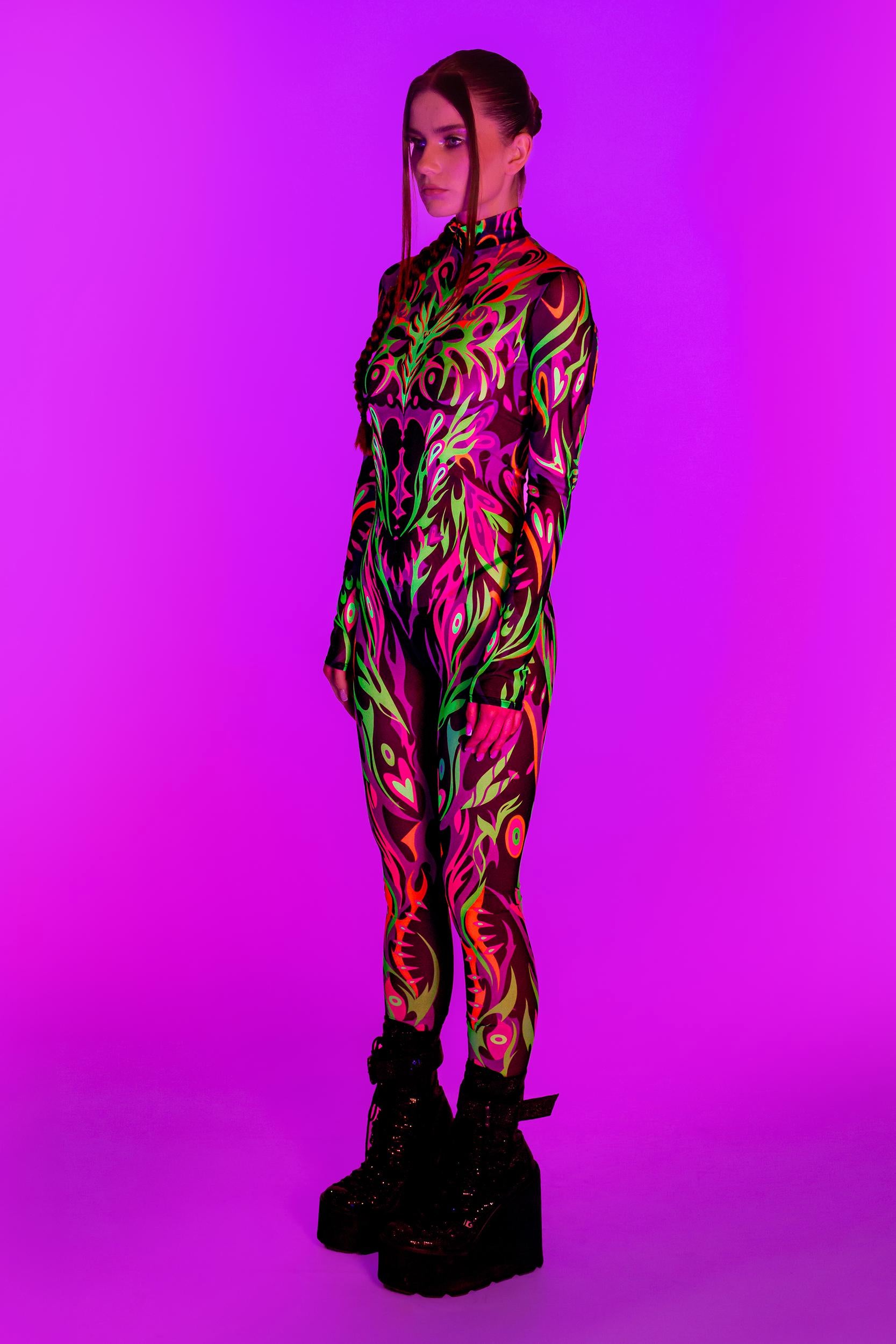 BADINKA Women Torn Twist Mesh Costume