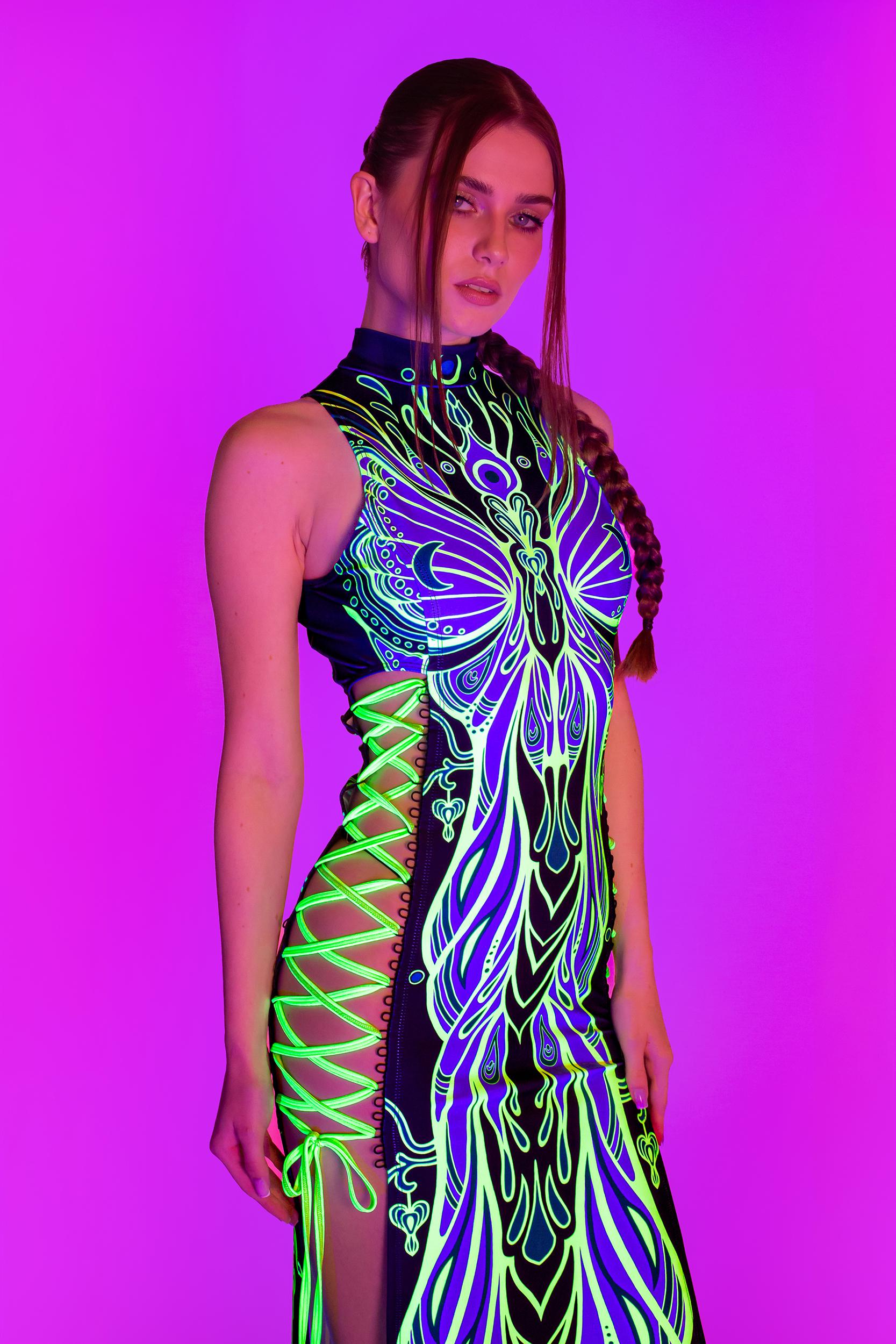 BADINKA Life Zodiac Criss-Cross Slit Dress