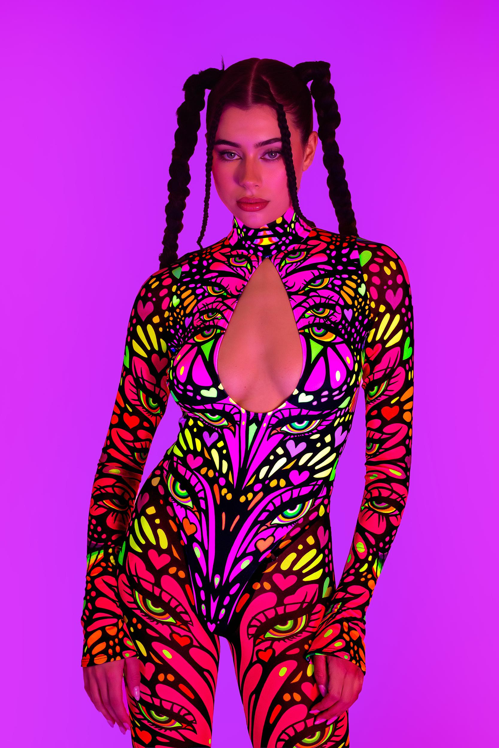 BADINKA Blink Twice Bareback Keyhole Catsuit