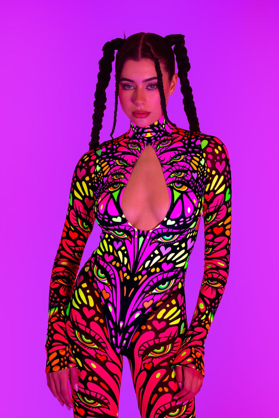 Blink Twice Bareback Keyhole Catsuit