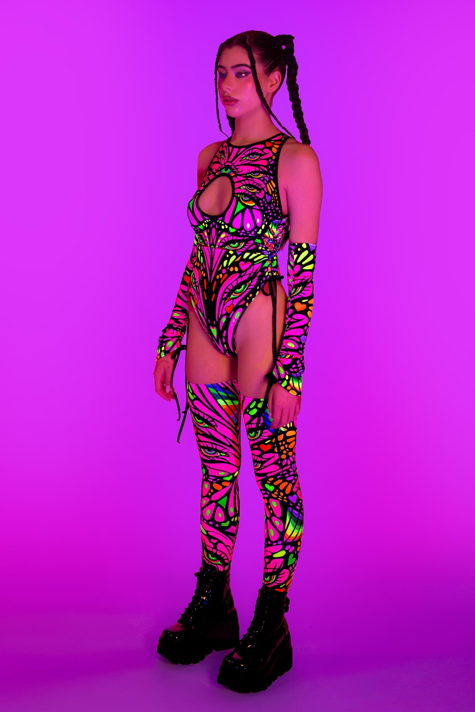 BADINKA Women Blink Twice Drawstring Bodysuit