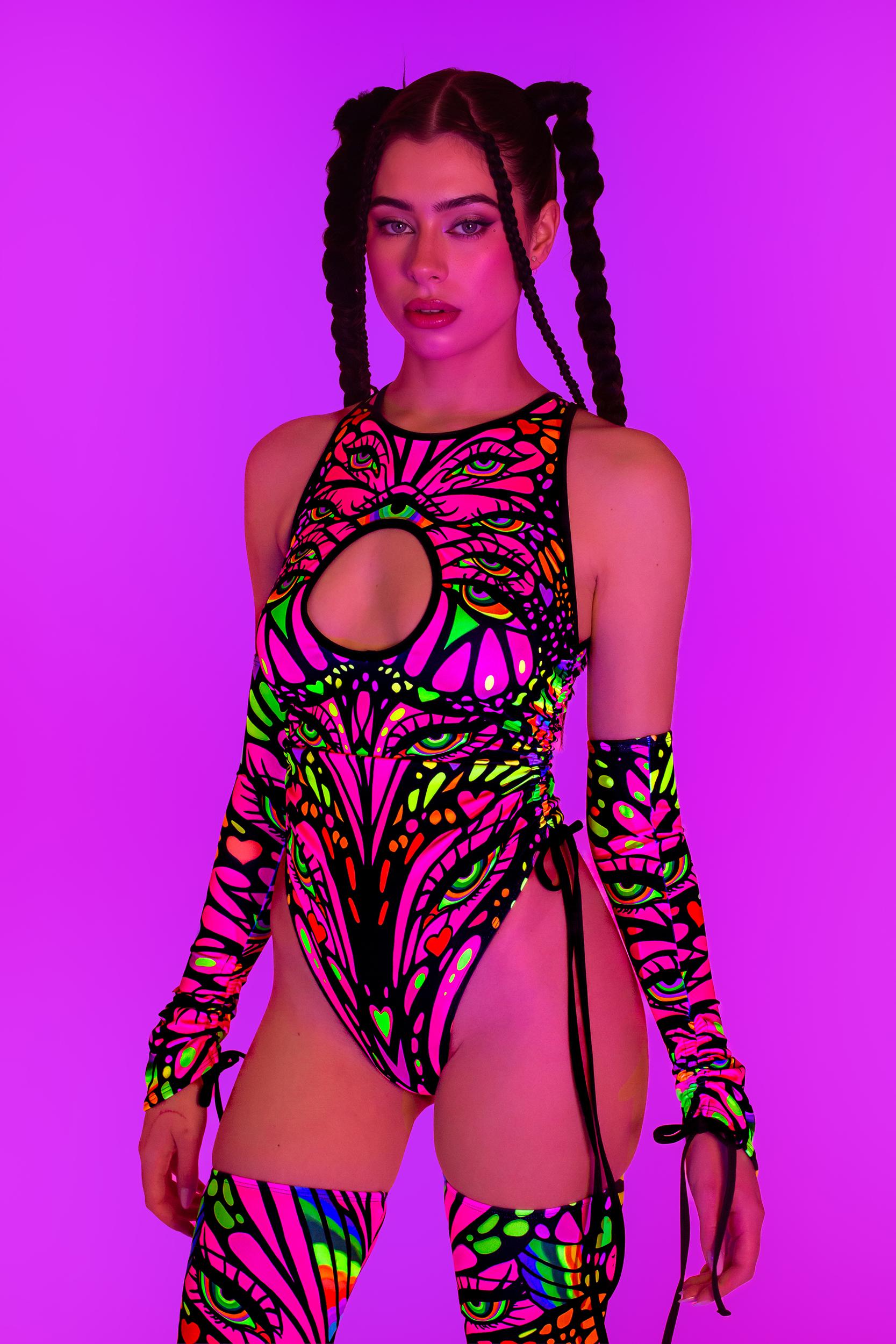BADINKA Blink Twice Drawstring Bodysuit