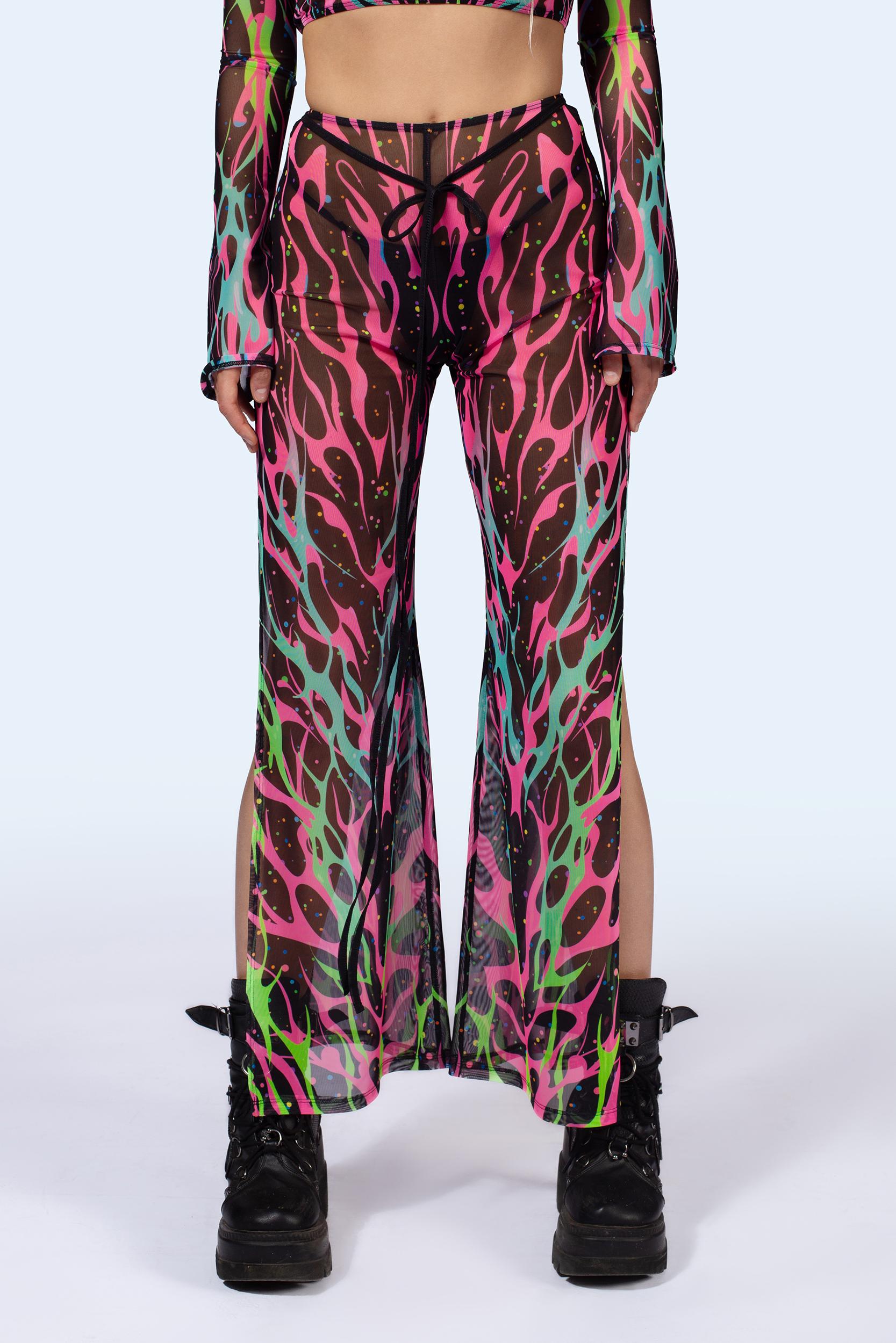 BADINKA Free Will Slit Pants Black, pink