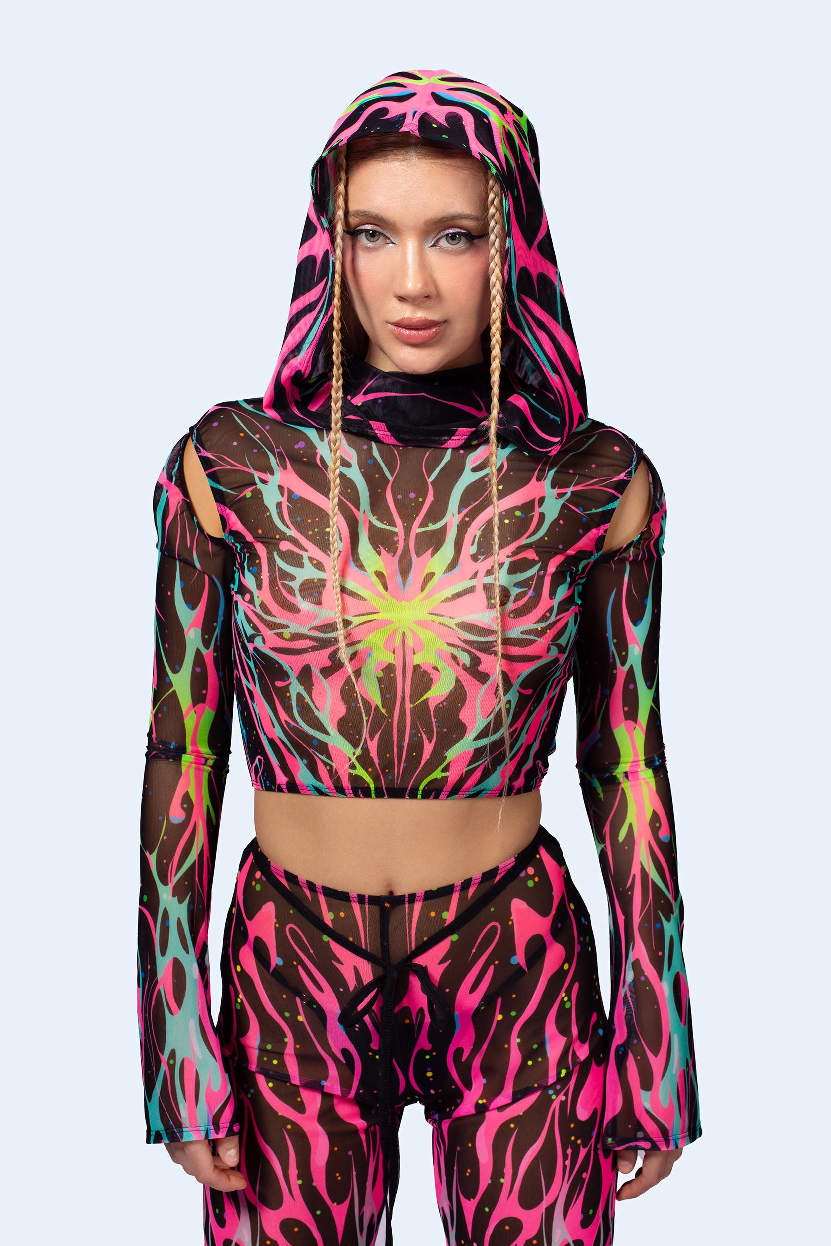 BADINKA Free Will Hooded Mesh Set Mesh, neon