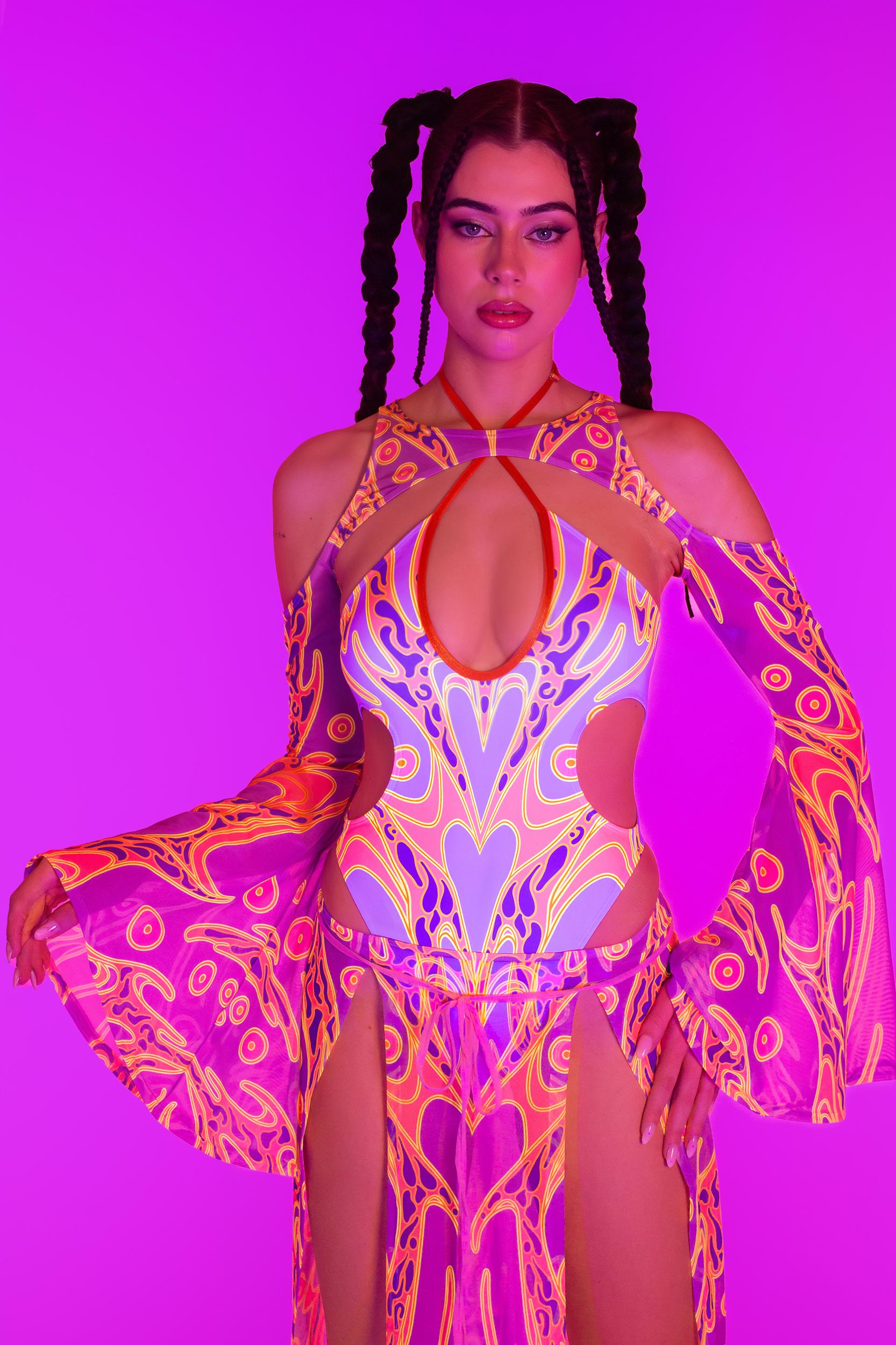 BADINKA Temporary Escape Set Mesh, neon, spandex