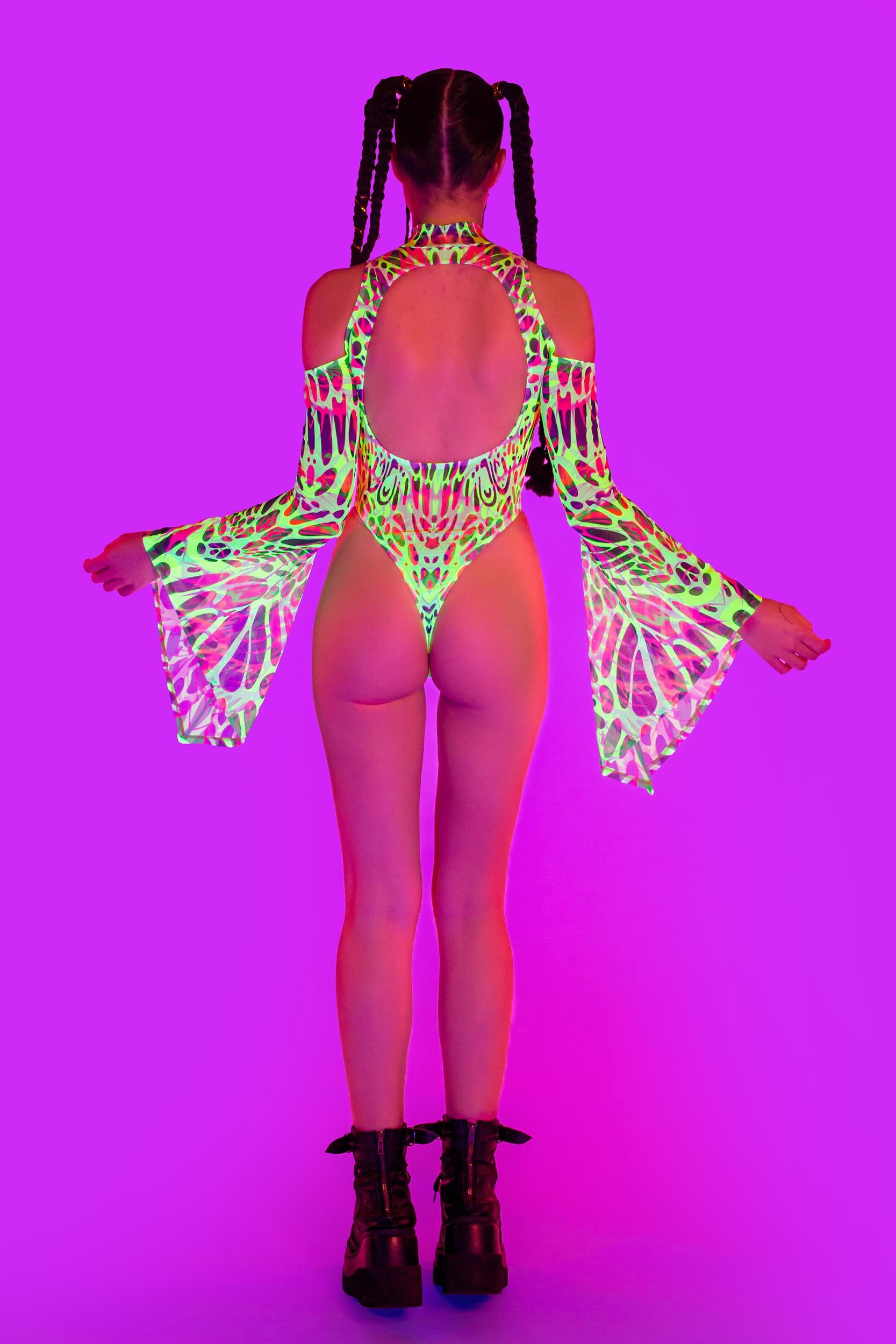 BADINKA Men Touch My Nerve Flared Sleeve Bodysuit