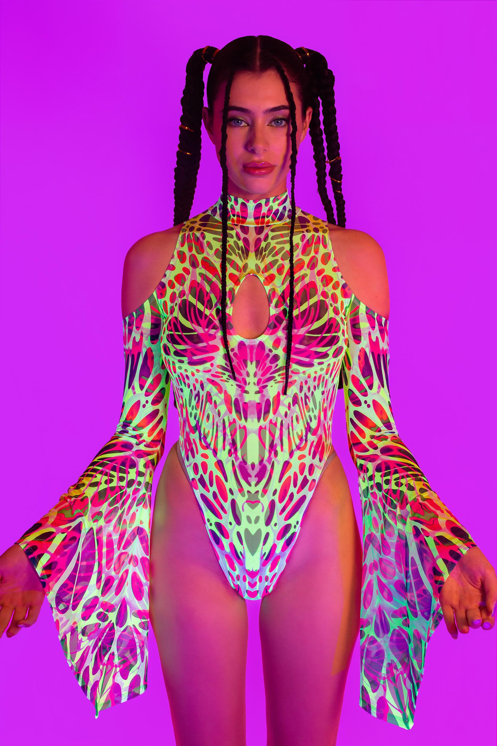 BADINKA Touch My Nerve Flared Sleeve Bodysuit