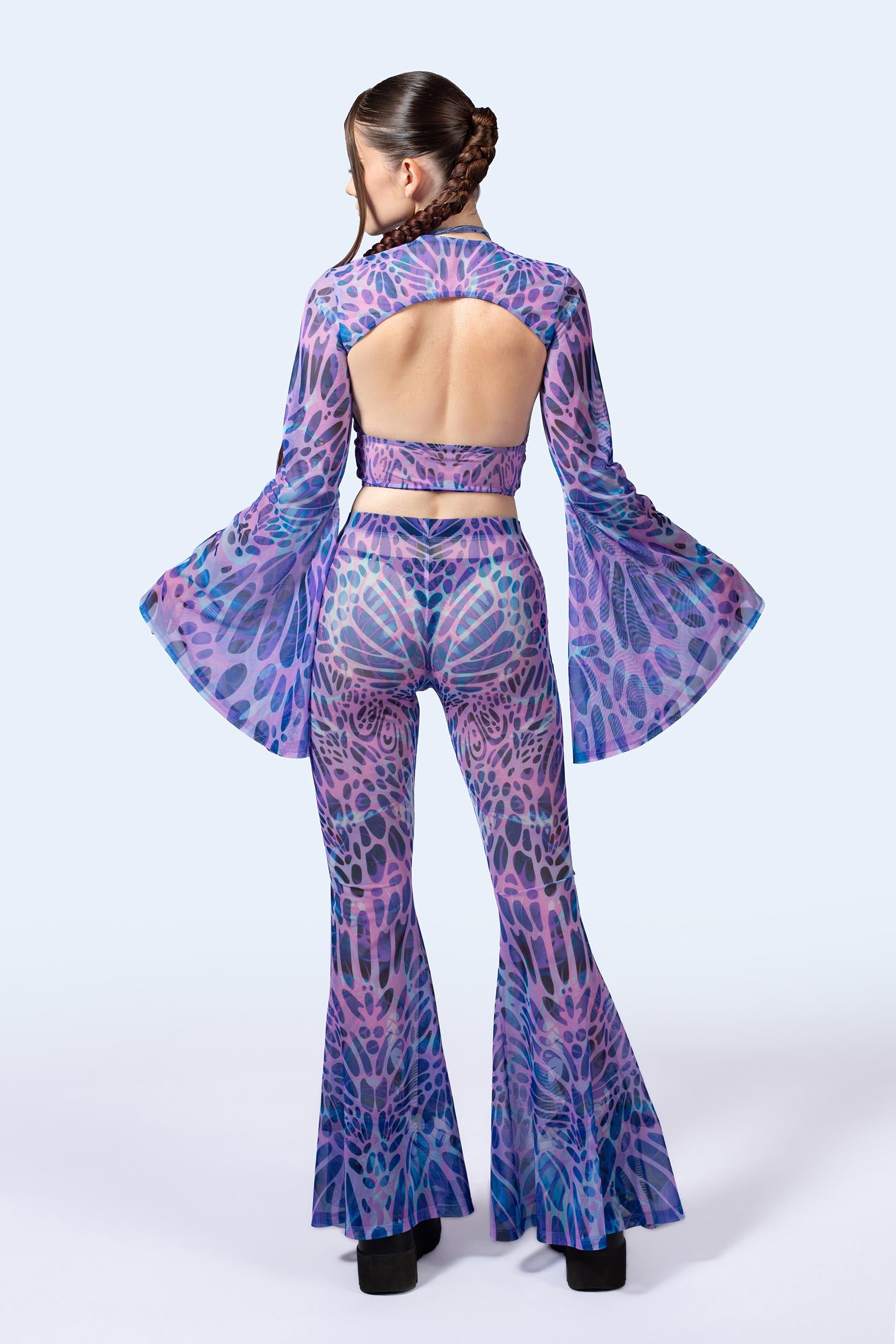 BADINKA Women Amethyst Criss Cross Top And Shrug