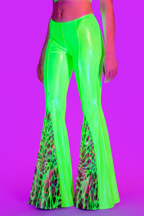 Lime Wire Front Paneled Pants