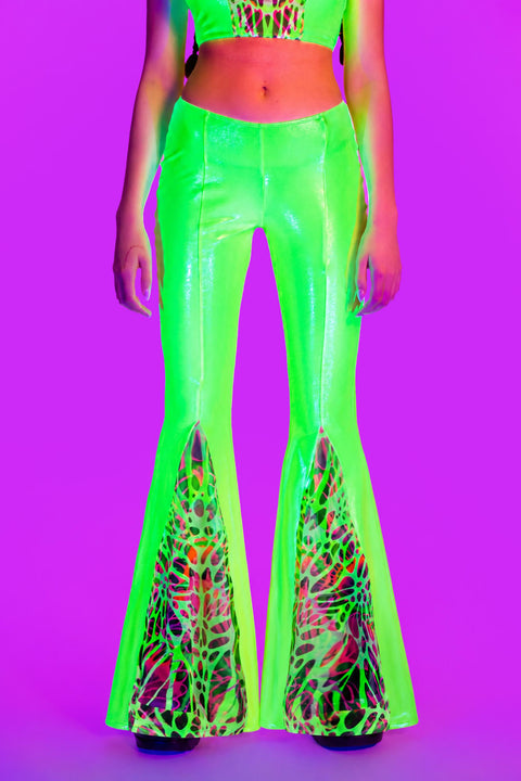 Lime Wire Front Paneled Pants