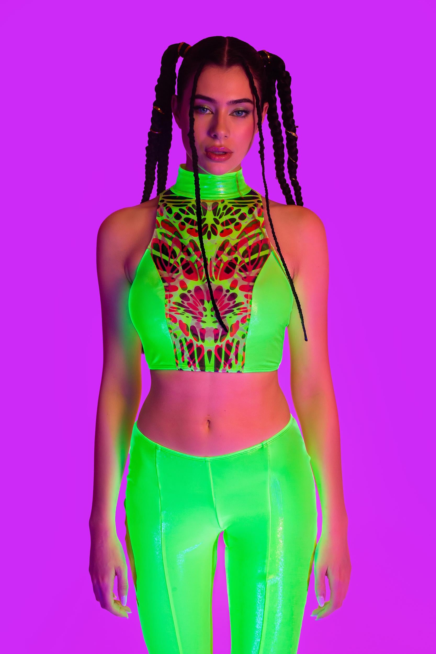 BADINKA Lime Wire Paneled Set Rave