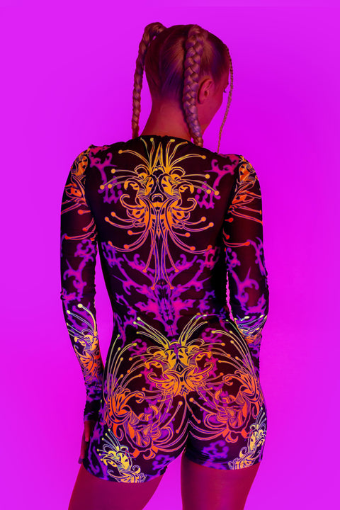 Organized Chaos Lace Up Romper
