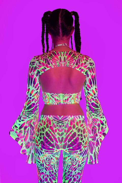 Touch My Nerve Criss Cross Top And Shrug